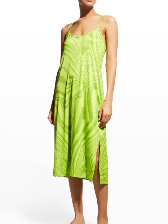 Beyond Yoga Dresses & Skirts - Beyond Yoga Green Marbled Racerback Spaghetti Strap Dress - Size S; NWT